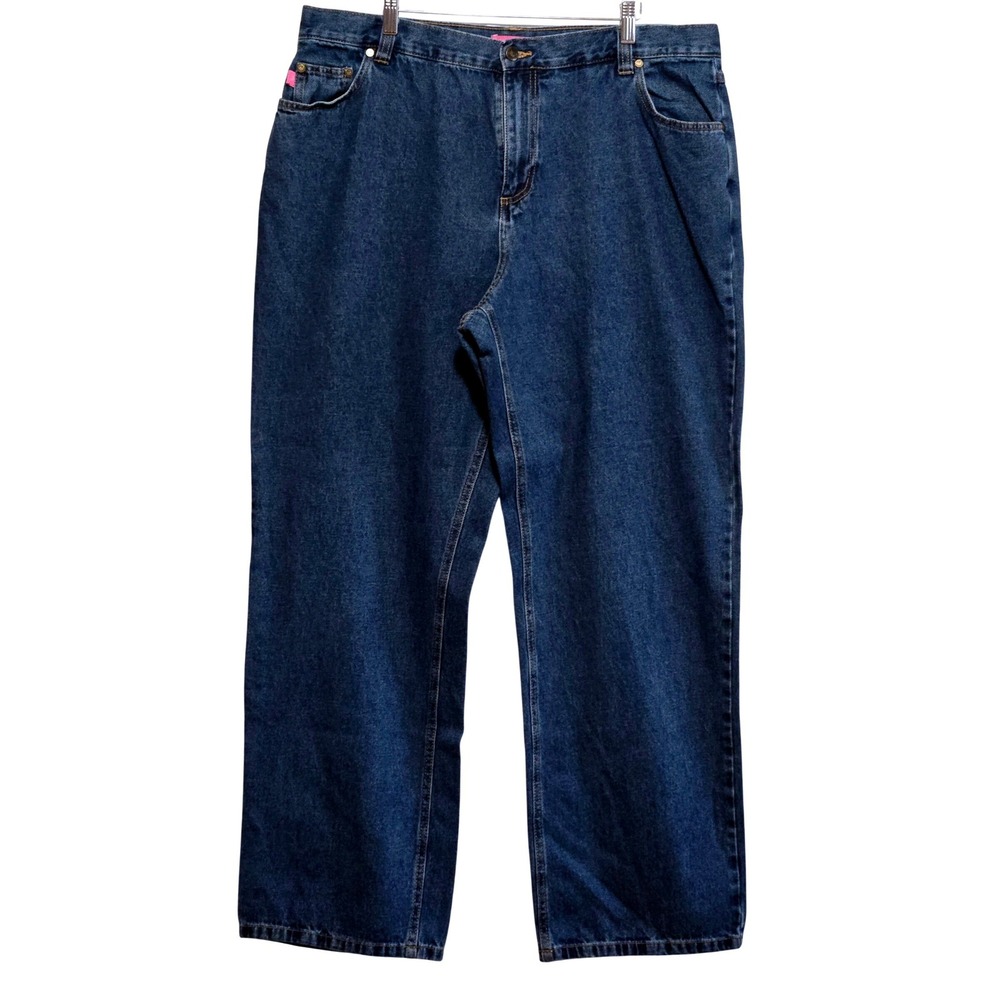 Woman Within Natural Fit‎ Straight Leg Jeans Sz 20 Medium Wash 100% Cotton